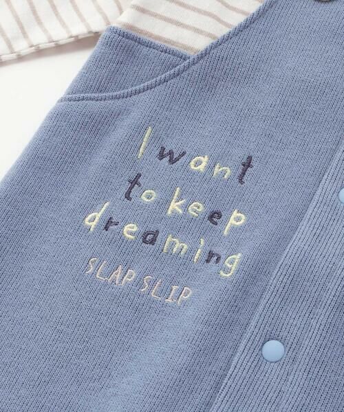 SLAP SLIP BABY / スラップ スリップ ベビー ロンパース | 恐竜しっぽサロペットドッキングロンパースベビー(70~80cm) | 詳細4