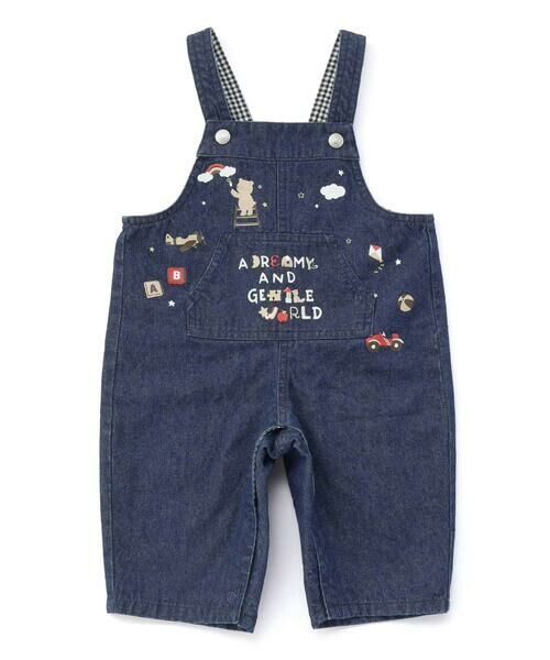 SLAP SLIP BABY / スラップ スリップ ベビー ベビー・キッズウエア | 【お揃い】デニムチェックフロントプリントサロペットベビー(70~80cm) | 詳細2