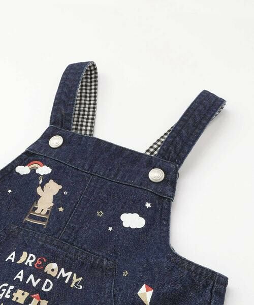 SLAP SLIP BABY / スラップ スリップ ベビー ベビー・キッズウエア | 【お揃い】デニムチェックフロントプリントサロペットベビー(70~80cm) | 詳細4