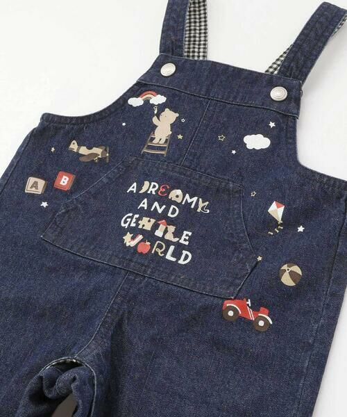 SLAP SLIP BABY / スラップ スリップ ベビー ベビー・キッズウエア | 【お揃い】デニムチェックフロントプリントサロペットベビー(70~80cm) | 詳細5