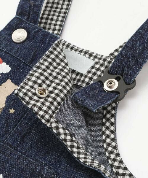 SLAP SLIP BABY / スラップ スリップ ベビー ベビー・キッズウエア | 【お揃い】デニムチェックフロントプリントサロペットベビー(70~80cm) | 詳細6