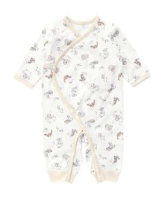 SLAP SLIP BABY / スラップ スリップ ベビー 肌着 | コットンアニマルイヌ恐竜お花マルチプリント総柄肌着ベビー(60~70cm)