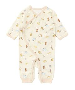 SLAP SLIP BABY / スラップ スリップ ベビー 肌着 | コットンアニマルイヌ恐竜お花マルチプリント総柄肌着ベビー(60~70cm)