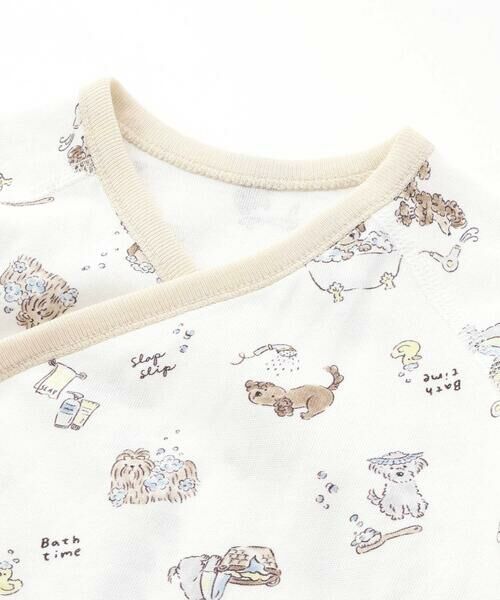 SLAP SLIP BABY / スラップ スリップ ベビー 肌着 | コットンアニマルイヌ恐竜お花マルチプリント総柄肌着ベビー(60~70cm) | 詳細2