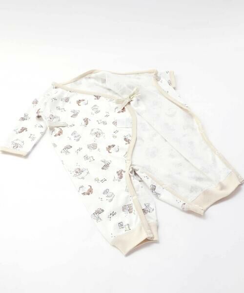 SLAP SLIP BABY / スラップ スリップ ベビー 肌着 | コットンアニマルイヌ恐竜お花マルチプリント総柄肌着ベビー(60~70cm) | 詳細6