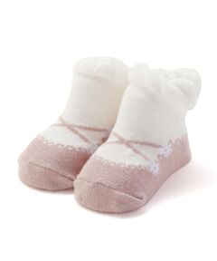 SLAP SLIP BABY / スラップ スリップ ベビー ベビー・キッズウエア | お花バレエシューズ風ソックスベビー(9~12cm)
