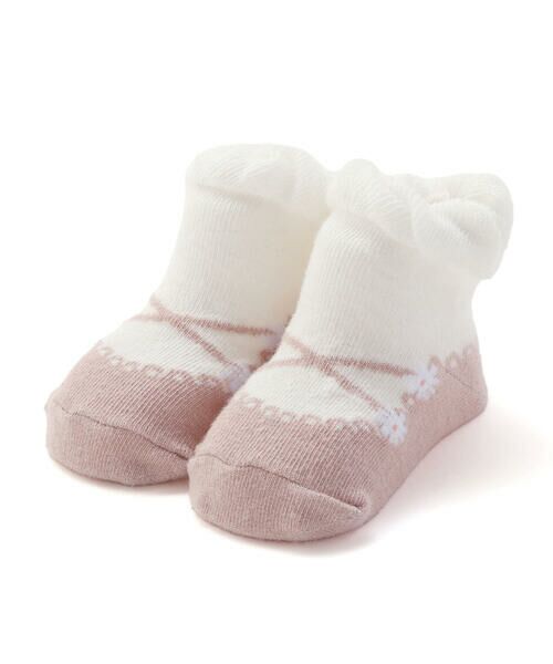 SLAP SLIP BABY / スラップ スリップ ベビー ベビー・キッズウエア | お花バレエシューズ風ソックスベビー(9~12cm) | 詳細1