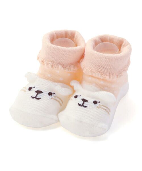 SLAP SLIP BABY / スラップ スリップ ベビー ベビー・キッズウエア | 【お揃い】アニマルクマウサギペンギンライオンネコモチーフソックスベビー(9~12cm) | 詳細1