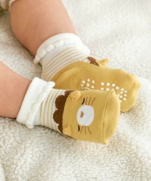 SLAP SLIP BABY / スラップ スリップ ベビー ベビー・キッズウエア | 【お揃い】アニマルクマウサギペンギンライオンネコモチーフソックスベビー(9~12cm) | 詳細10
