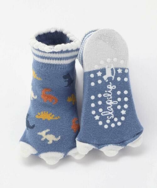 SLAP SLIP BABY / スラップ スリップ ベビー ベビー・キッズウエア | ツンツン恐竜柄ソックスベビー(9~12cm) | 詳細4