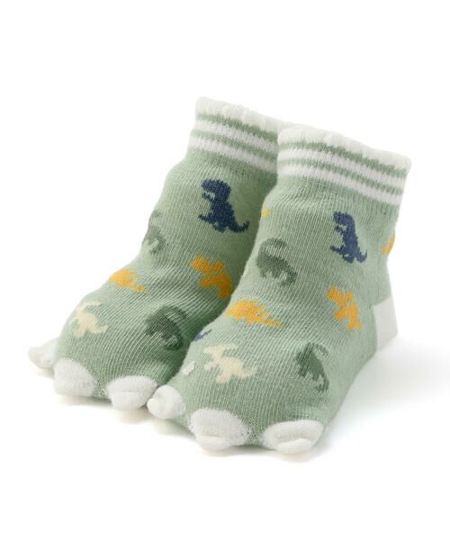 SLAP SLIP BABY / スラップ スリップ ベビー ベビー・キッズウエア | ツンツン恐竜柄ソックスベビー(9~12cm) | 詳細5