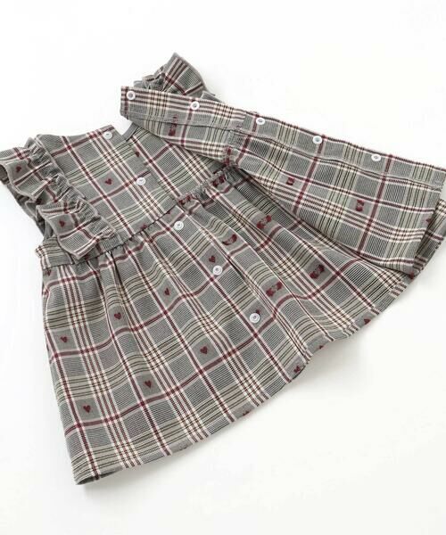 SLAP SLIP BABY / スラップ スリップ ベビー ベビー・キッズウエア | 【お揃い】肩フリルリボンチェックワンピース+ブルマセットアップベビー(70~80cm) | 詳細7