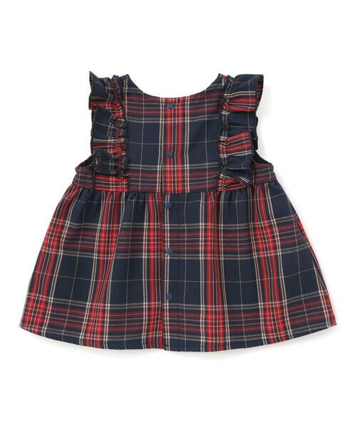 SLAP SLIP BABY / スラップ スリップ ベビー ベビー・キッズウエア | 【お揃い】肩フリルリボンチェックワンピース+ブルマセットアップベビー(70~80cm) | 詳細16