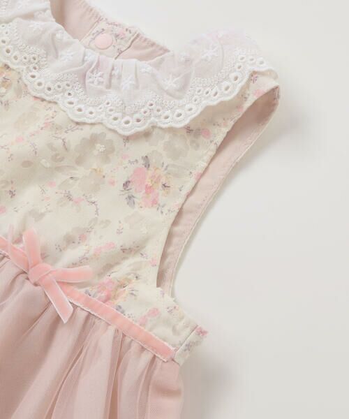 SLAP SLIP BABY / スラップ スリップ ベビー ロンパース | リボン付き花柄ベスト+2WAYオール2点セットベビー(50~70cm) | 詳細5