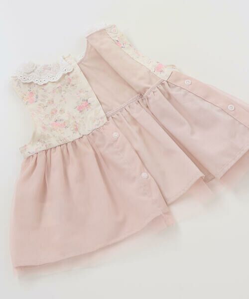 SLAP SLIP BABY / スラップ スリップ ベビー ロンパース | リボン付き花柄ベスト+2WAYオール2点セットベビー(50~70cm) | 詳細8