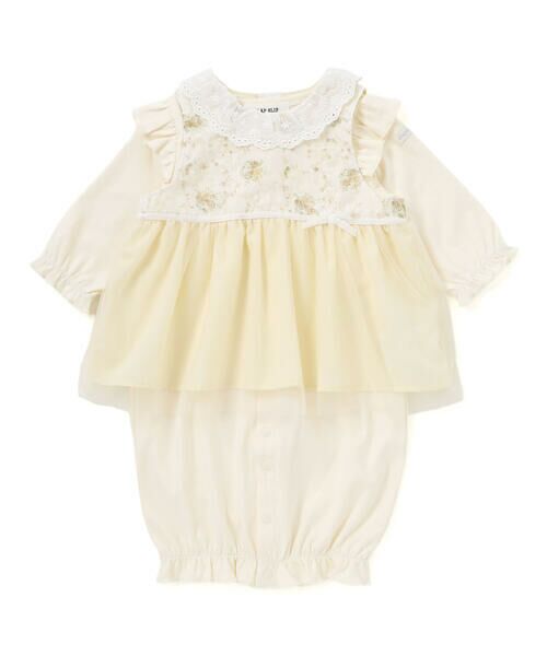 SLAP SLIP BABY / スラップ スリップ ベビー ロンパース | リボン付き花柄ベスト+2WAYオール2点セットベビー(50~70cm) | 詳細20