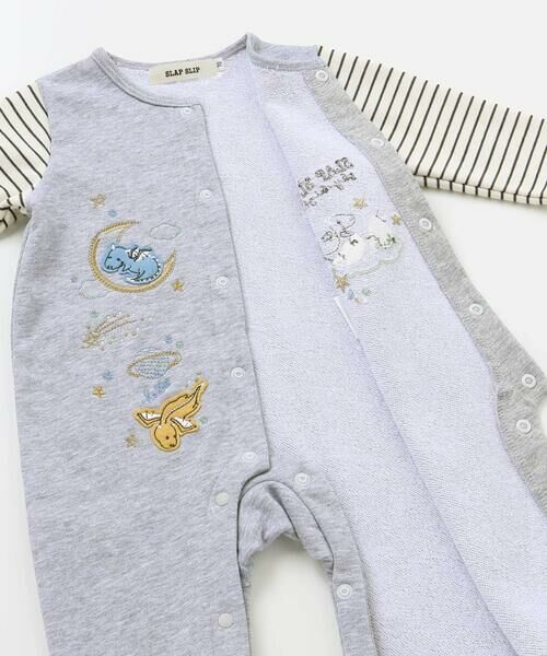 SLAP SLIP BABY / スラップ スリップ ベビー ロンパース | ドラゴン刺しゅうロンパース+お顔スタイ2点セットベビー(60~80cm) | 詳細11