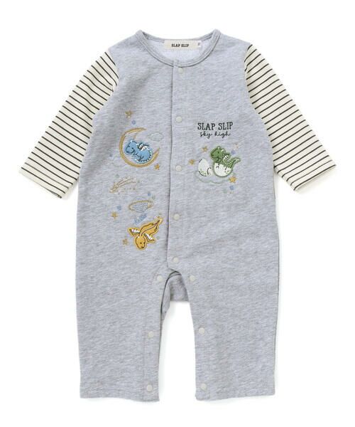 SLAP SLIP BABY / スラップ スリップ ベビー ロンパース | ドラゴン刺しゅうロンパース+お顔スタイ2点セットベビー(60~80cm) | 詳細5