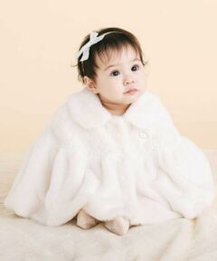 SLAP SLIP BABY / スラップ スリップ ベビー ベビー・キッズウエア | 【お揃い】襟付きハート柄ファー2WAYマントベビー(50~90cm)