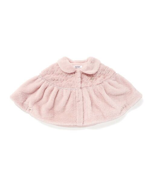 SLAP SLIP BABY / スラップ スリップ ベビー ベビー・キッズウエア | 【お揃い】襟付きハート柄ファー2WAYマントベビー(50~90cm) | 詳細8