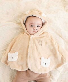 SLAP SLIP BABY / スラップ スリップ ベビー ベビー・キッズウエア | 【お揃い】アニマルクマウサギネコ恐竜ポコポコボアフード付き2WAYマントベビー(50~90cm)
