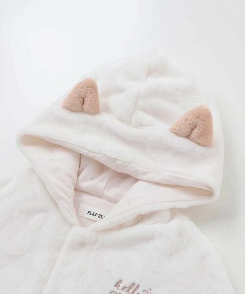 SLAP SLIP BABY / スラップ スリップ ベビー ベビー・キッズウエア | 【お揃い】アニマルクマウサギネコ恐竜ポコポコボアフード付き2WAYマントベビー(50~90cm) | 詳細3