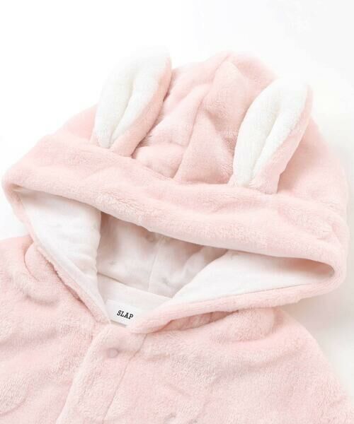 SLAP SLIP BABY / スラップ スリップ ベビー ベビー・キッズウエア | 【お揃い】アニマルクマウサギネコ恐竜ポコポコボアフード付き2WAYマントベビー(50~90cm) | 詳細9