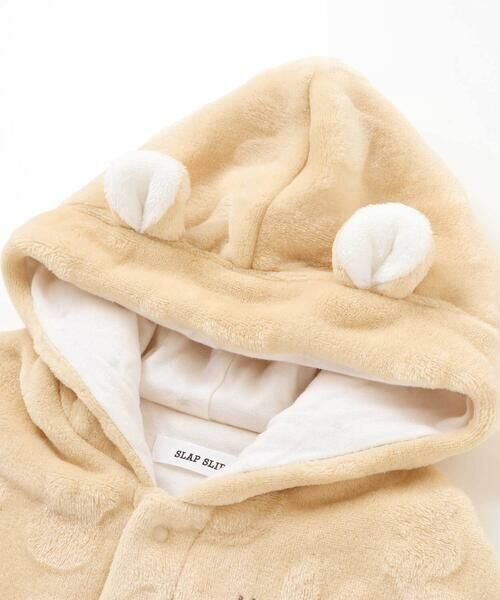 SLAP SLIP BABY / スラップ スリップ ベビー ベビー・キッズウエア | 【お揃い】アニマルクマウサギネコ恐竜ポコポコボアフード付き2WAYマントベビー(50~90cm) | 詳細26