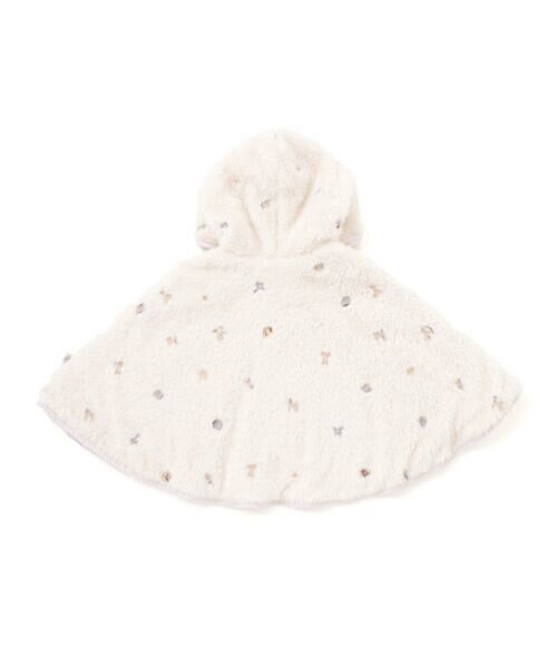 SLAP SLIP BABY / スラップ スリップ ベビー ベビー・キッズウエア | 【お揃い】フード付き総柄刺しゅうもこもこボアマントベビー(50~90cm) | 詳細4