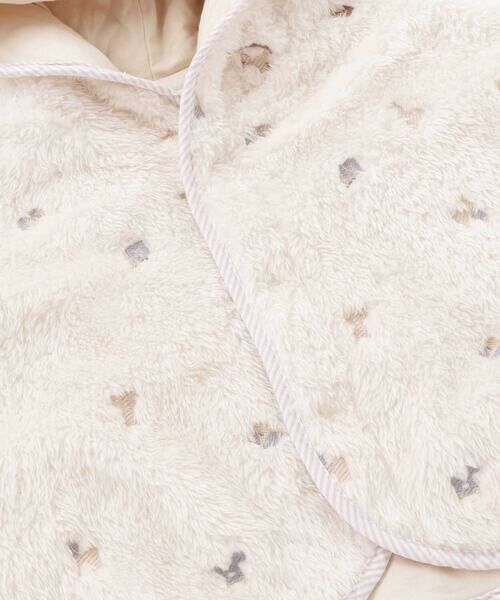 SLAP SLIP BABY / スラップ スリップ ベビー ベビー・キッズウエア | 【お揃い】フード付き総柄刺しゅうもこもこボアマントベビー(50~90cm) | 詳細6