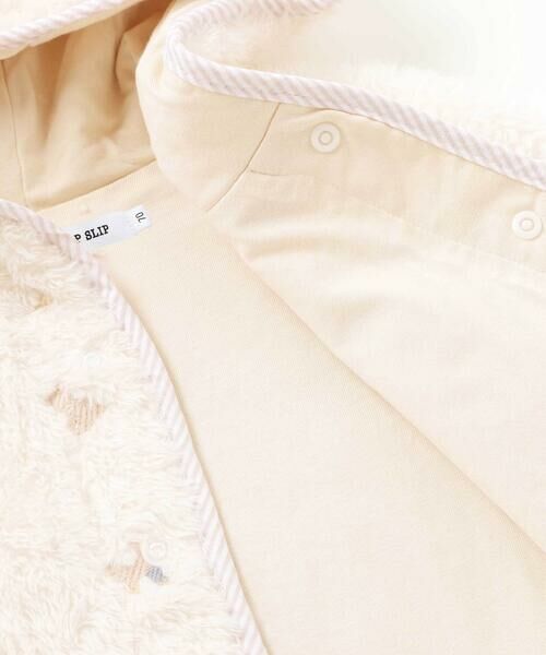 SLAP SLIP BABY / スラップ スリップ ベビー ベビー・キッズウエア | 【お揃い】フード付き総柄刺しゅうもこもこボアマントベビー(50~90cm) | 詳細8
