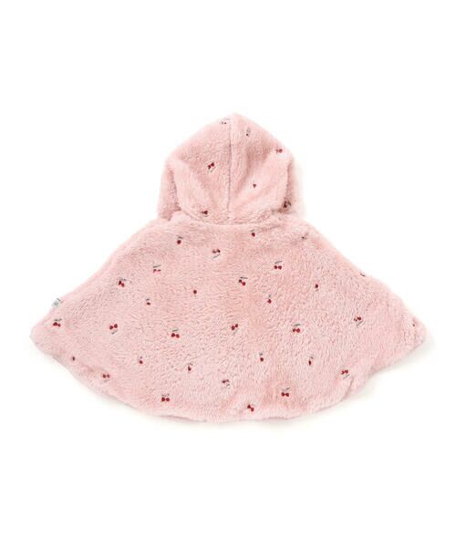 SLAP SLIP BABY / スラップ スリップ ベビー ベビー・キッズウエア | 【お揃い】フード付き総柄刺しゅうもこもこボアマントベビー(50~90cm) | 詳細14
