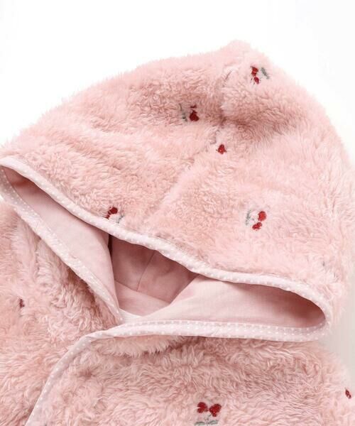 SLAP SLIP BABY / スラップ スリップ ベビー ベビー・キッズウエア | 【お揃い】フード付き総柄刺しゅうもこもこボアマントベビー(50~90cm) | 詳細15