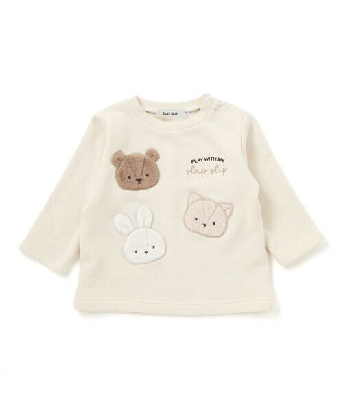 SLAP SLIP BABY / スラップ スリップ ベビー ベビー・キッズウエア | アニマルウサギクマネコパッチトレーナーベビー(70~80cm) | 詳細2