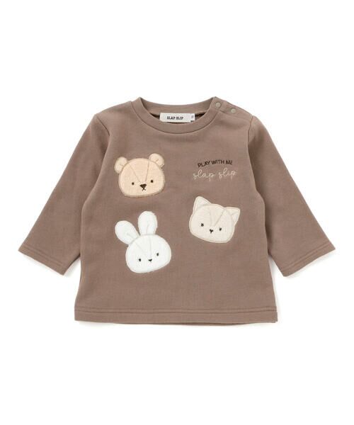 SLAP SLIP BABY / スラップ スリップ ベビー ベビー・キッズウエア | アニマルウサギクマネコパッチトレーナーベビー(70~80cm) | 詳細5