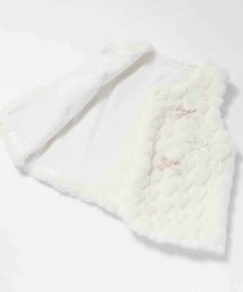 SLAP SLIP BABY / スラップ スリップ ベビー ベビー・キッズウエア | 【お揃い】リボンいっぱいハート柄ファーベストベビー(70~80cm) | 詳細9