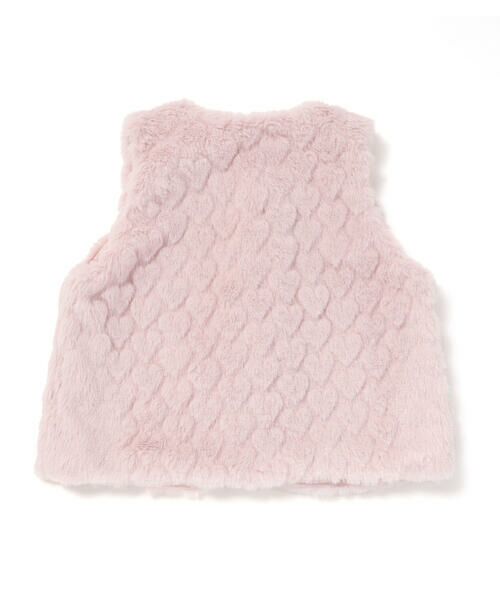 SLAP SLIP BABY / スラップ スリップ ベビー ベビー・キッズウエア | 【お揃い】リボンいっぱいハート柄ファーベストベビー(70~80cm) | 詳細14