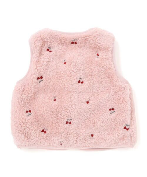 SLAP SLIP BABY / スラップ スリップ ベビー ベビー・キッズウエア | 【お揃い】総柄刺しゅうもこもこボアリバーシブルベストベビー(70~80cm) | 詳細12