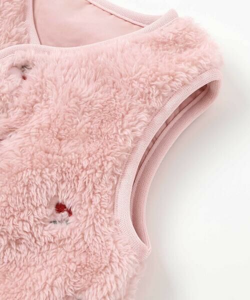 SLAP SLIP BABY / スラップ スリップ ベビー ベビー・キッズウエア | 【お揃い】総柄刺しゅうもこもこボアリバーシブルベストベビー(70~80cm) | 詳細16