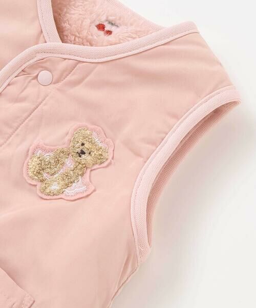 SLAP SLIP BABY / スラップ スリップ ベビー ベビー・キッズウエア | 【お揃い】総柄刺しゅうもこもこボアリバーシブルベストベビー(70~80cm) | 詳細21