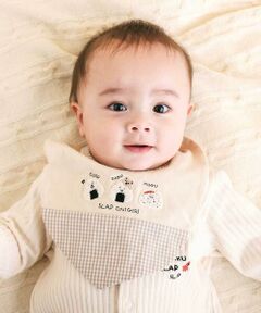 SLAP SLIP BABY / スラップ スリップ ベビー スタイ・ビブ | 【お揃い】コロコロおにぎりサガラ刺しゅうアフガン風スタイベビー