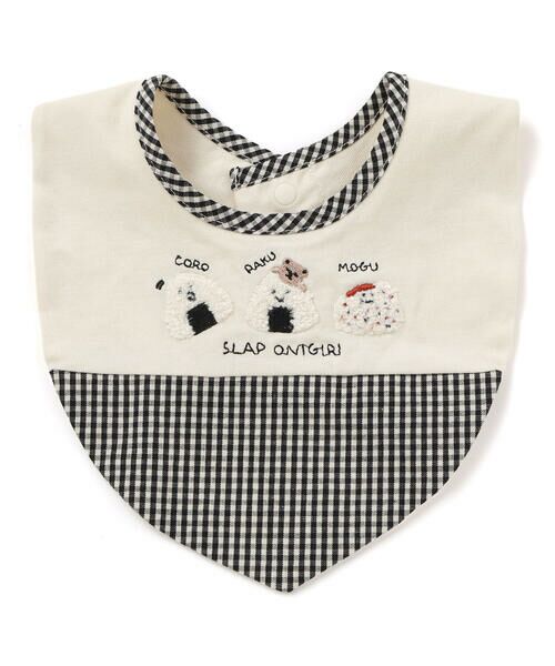SLAP SLIP BABY / スラップ スリップ ベビー スタイ・ビブ | 【お揃い】コロコロおにぎりサガラ刺しゅうアフガン風スタイベビー | 詳細1