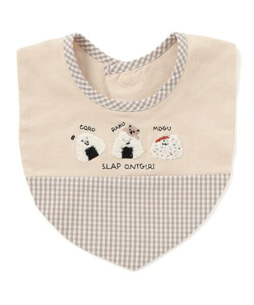 SLAP SLIP BABY / スラップ スリップ ベビー スタイ・ビブ | 【お揃い】コロコロおにぎりサガラ刺しゅうアフガン風スタイベビー | 詳細7