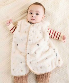 SLAP SLIP BABY / スラップ スリップ ベビー ベビー・キッズグッズ | 【お揃い】総柄刺しゅうもこもこボアスリーパーベビー