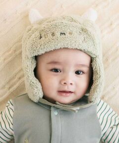 SLAP SLIP BABY / スラップ スリップ ベビー ベビー・キッズグッズ | アニマルクマドラゴン耳付きボアフライトキャップベビー(46~48cm)