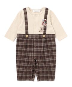 SLAP SLIP BABY / スラップ スリップ ベビー ロンパース | 【お揃い】チェックサロペットドッキングロンパースベビー(70~80cm)