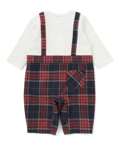 SLAP SLIP BABY / スラップ スリップ ベビー ロンパース | 【お揃い】チェックサロペットドッキングロンパースベビー(70~80cm) | 詳細4