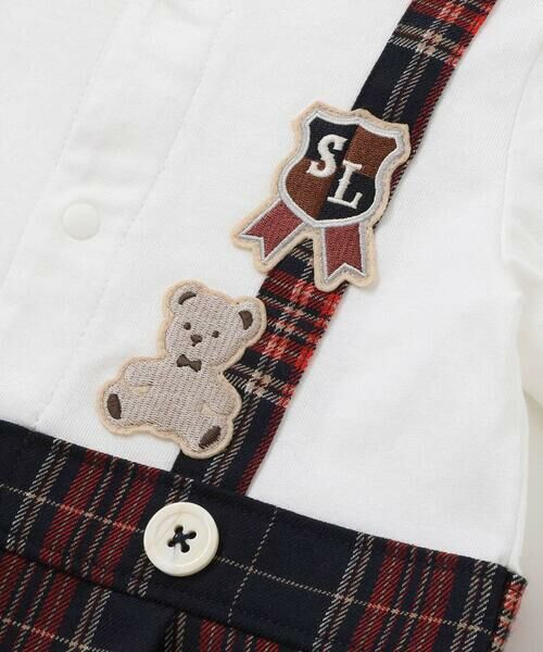 SLAP SLIP BABY / スラップ スリップ ベビー ロンパース | 【お揃い】チェックサロペットドッキングロンパースベビー(70~80cm) | 詳細6