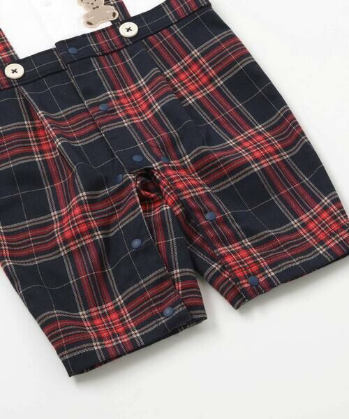 SLAP SLIP BABY / スラップ スリップ ベビー ロンパース | 【お揃い】チェックサロペットドッキングロンパースベビー(70~80cm) | 詳細9