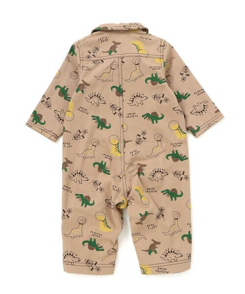 SLAP SLIP BABY / スラップ スリップ ベビー ロンパース | 【お揃い】デニムツイル恐竜ロケット総柄ジャンプスーツベビー(70~80cm) | 詳細15